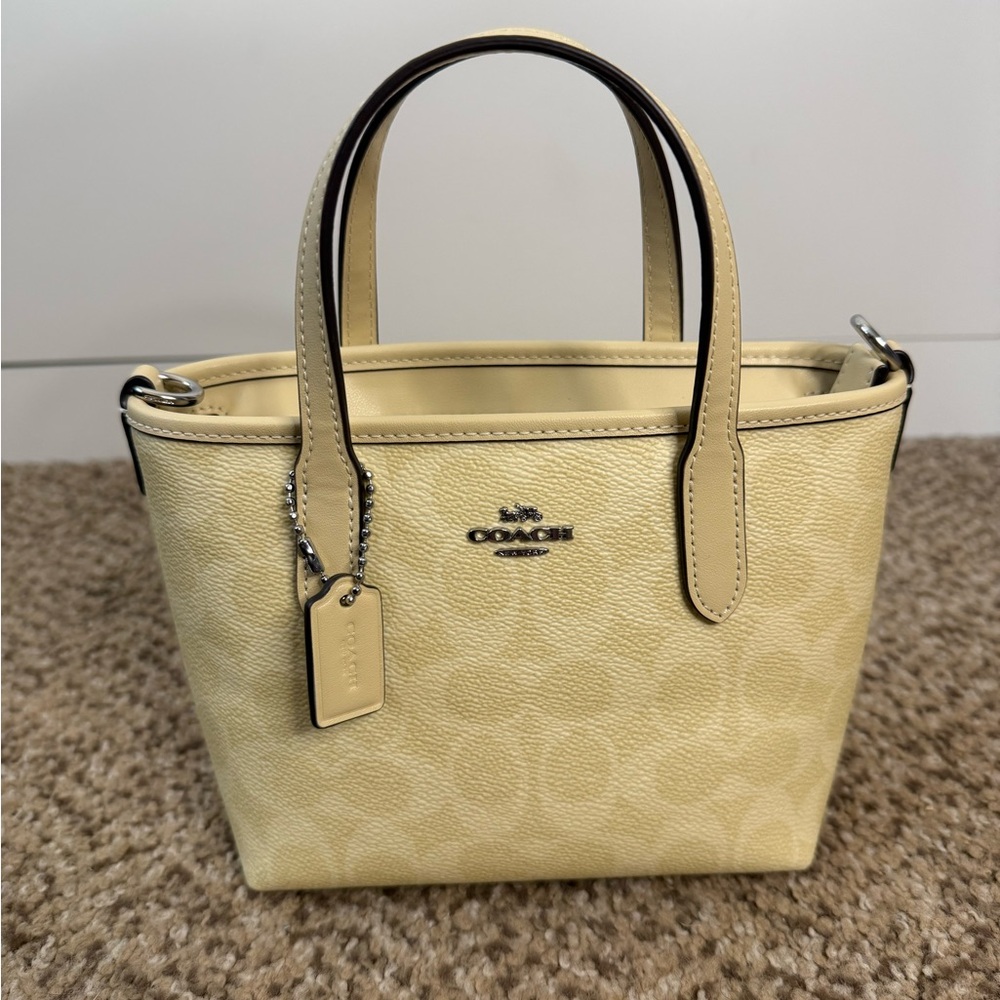 Coach Small City Tote in Moonlight